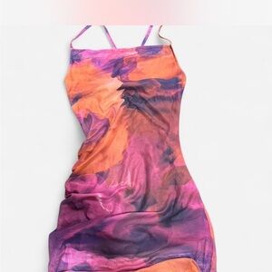 SHEIN Multicolor Tie-Dye Dress